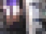 有名女子校 制服図鑑R4-4-6　街撮り風 真夏の登校シーン　白い手提げのポニーテール少女＆ちょっと強そうな黒マスク少女