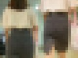 長身スレンダーな美尻OL＊歩くたびに尻肉が揺れる堪らないタイスカ尻を見た