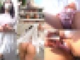 【奇跡のノーブラ爆乳現る】国宝級!!激カワJ〇ショップ定員⑤番外編　透けた激エロTバックとノーブラHカップが全見えしちゃうワンピ