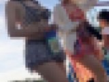【下からの眺め17_夏の特別編】水着ギャルのお尻と爆乳を下からじっくりと