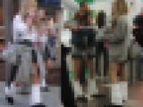 制服女子街撮り15　印象に残った二人組
