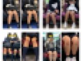 ４名のJK風制服私服美女のエロ過ぎる対面ミニスカ生脚444