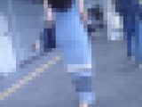 超清楚系のモデル系美女がタイトワンピース着てエロいお尻のライン出して歩いてる姿に悶絶