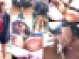 【路線バス痴漢動画25】ヤンママJ〇ちゃん男二人に尾行され悪戯 デカ乳輪爆乳とパイパンマ●コを弄られ潮垂れ流し