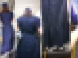 逆さの決定的瞬間！（29)ダーク色超ロングワンピース