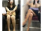 【あの人気作品をもう一度】2名のS級美人お姉さんのエロ過ぎるミニスカ対面パンスト美脚12