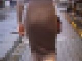 ハイスペック美人お姉さんが極薄タイトワンピ着てエロTバックライン浮き上がらせて歩く姿がエロい