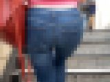 【再販】【OLシリーズ】好色美人スキニーデニムパンツ姿の超絶セクシーなデカ尻【48】