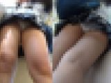 制服女子のパンチラ10　前も後ろも隙だらけJKにぶら下がり編