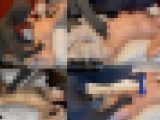 【再販商品】061.（前半）細身の清楚系女子大生に腹パンチ – 棒とダンベル内臓責めもあり
