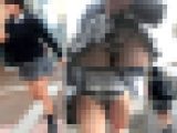 【再販】鬼畜スカートめくり36～縞パン女子学生めくられ食い込みエロ尻が丸出しの悲劇?