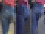 着衣美尻★美し過ぎるデニム尻を揺らしながら街を歩く長身スレンダーなお姉さん
