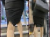 【206】秋のリクルートスーツOLさんのタイトスカートに迫る！