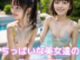 ちっぱいな美女達の胸チラ盗撮