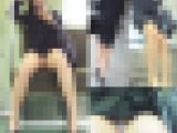 【再販】就活中JDのピタっと張付くリクスーにできた三角ゾーンから覗く純白パンツが見えっぱなし…【拘束列車は覗き放題No,16