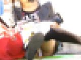 【再販】地べたに座ってパンチラする女の子
