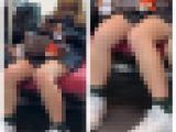 ミニスカからの美脚に勃起寸前！ギャル系制服美女のエロ過ぎるミニスカ生脚574
