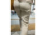 《尻神》気品溢れる綺麗な白パンツスーツから放たれる色気強めの大人の透け線