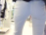 【FHD高画質】 正体不明の謎の白ピタパン美女