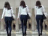 スレンダーお姉さんのスキニーデニム 2
