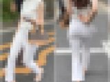 【再販】《４K・高画質》 No.849「正統派フルバック！清楚系美女のタイトな白パンツ」