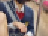 JK盗撮日記143　スタイル抜群のあの子が再び登場！！元派手髪の激カワ美脚JKを電車内とトイレ内で盗撮【※完全主観27分超撮影】