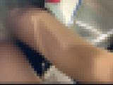 お姉さんの純白パンティを逆さ撮り！生パンにパンストの破壊力！