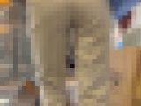 【再販】《４K・高画質》 No.961「Tとハイウエストパンツの相性は抜群！小麦色肌のプリケツOL」