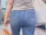 長身ムッチリ美巨尻を堪能！王道スキニーデニムにブリンとした自慢のデカ尻をガチパッツンさせて♂を誘惑！ 未公開の秘蔵尻 編