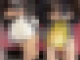 【再販】エロい脚の露出過ぎ！仲良し女子大生のミニスカ&amp;アイドル級の美女がエロまくり状態！真上からのミニスカ生脚