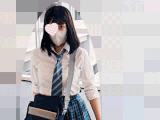 軽く会釈しながらこちらをしっかり見てくれる目がぱっちり可愛いJKを毎朝エレベーター盗撮！
