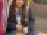 【再販】JK盗撮日記156　初登場！！川口○奈激似の女優クラスが遂に登場！！青チェック激カワ美少女JKを電車内で盗撮【※完全主観19分超