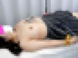 純朴そうな巨乳タヌキ顔ガチJK患者さんの心電図検査。運動負荷試験でぷるぷる揺れるおっぱいと一生懸命な走りが可愛い