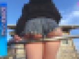 【着衣尻フェチ】尻肉がハミ出したショートパンツで歩く巨尻ちゃん