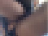 ミニスカ青チェ×ドエロタイツでぱんちら散歩?お店の中でもお客さんがいる中でいっぱいぱんちらしちゃった