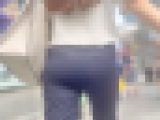 人妻OLのパッツン美尻を堪能！張りのあるスラックスのパツパツ尻とパンティラインで男を誘う！ 下品な『働く街の女』 編