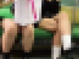 えげちいむっちむち下半身をたっぷり晒す2人組JD