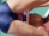 【再販】【AIリマスター】air_0427_03 JD美人選手が豪快に前屈したら紺色ブルマから○○○はみ出るハプニングも！