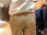 【４K・高画質】#36 アラサー女子のベージュパンツから透けるPラインを追いかける