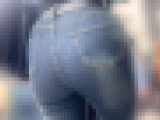 美ボディ高飛車女のエロ美尻を堪能！王道ジーンズでスケベ尻を限界までパッツンさせつつ食い込みで♂を誘う！