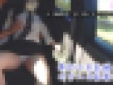 制服のまま車中でエッチなバイト？(2) 巨乳胸チラ乳首弄り、野外露出