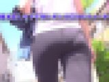 デカ尻レギンスのパンティーライン(1) 激薄レギンスだけでウォーキング