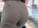 【4K高画質】食い込みの激しいワイドパンツOL