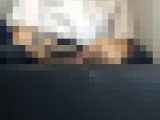 (電車対面）(顔出し）電車の心地良い揺れに合わせて…うとうと…可愛いお顔がもっと可愛くなっちゃったリクスーお姉さんを観察