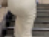 【再販】《４K・高画質》 No.1307「突き出す様に登るわ、がさつに登るぷるっぷる美巨尻の美白美女」