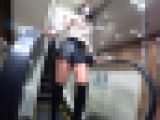 【マスク顔出し】乳首＆デカ尻が大胆丸見え!!ノーブラ食い込みTバック長身美女の挑発的誘惑に興奮MAX!!