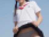 【制服　パンチら】青空の下で下着を見せてくれる