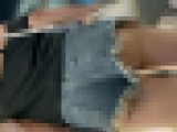 【再販】カットオフデニムから下尻が丸見えです(/ω＼)