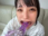 【再販】【個人撮影】乙葉らぶの喉チン触り＆開口器アヘ顔Wピース